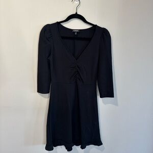 Express Black 3/4 length Sleeve Dress